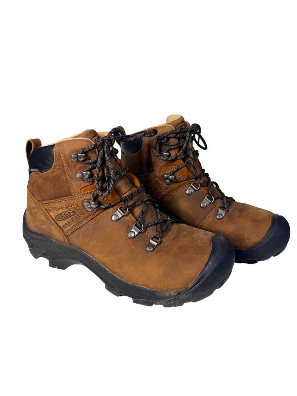 KEEN Pyrenees Men's 9 Waterproof Leather Hiking Boots Brown Syrup 1002435